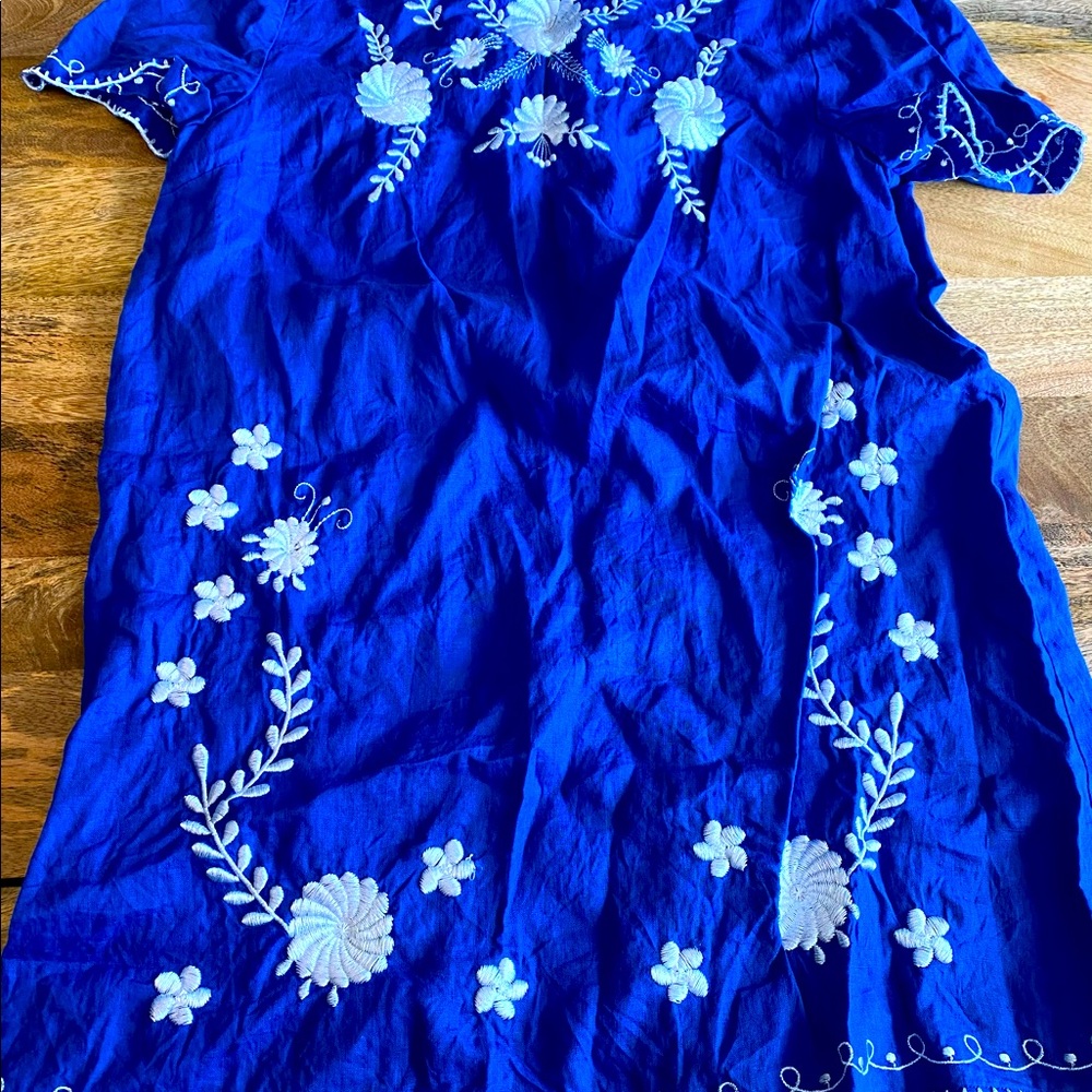 Zara Mini Dress - Cobalt Blue - Size L